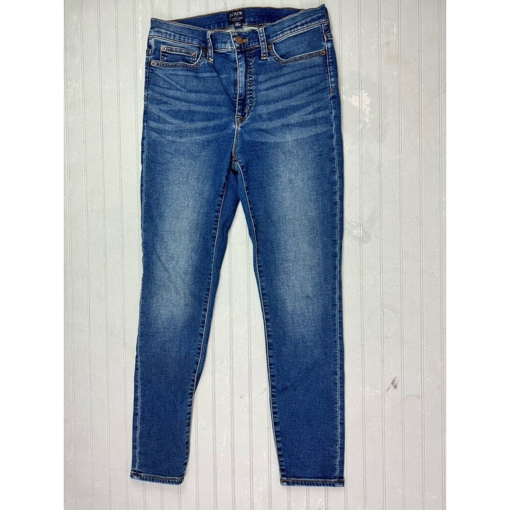 J Crew Size 27 9" Womens Jeans High Rise Skinny Dark Wash Stretch